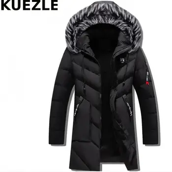 

5XL simple Winter Jackets Men Fur Warm Thick Cotton Multi-pocket Hooded Parkas Casual Fleece Warm Coats Windbreaker Overcoat 4XL