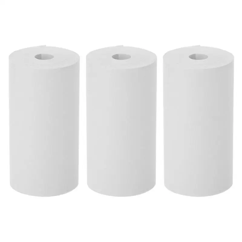 5 White 57X30CM 3 рулона 57x33 мм термальный фотопринтер рулон бумаги для PeriPage бумаги ANG POS - Цвет: 5 White 57X30CM