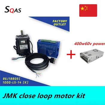 

Free shipping JMK 86J1880EC/86J18118EC/86J18156EC close loop servo motor +2HSS86H Hybrid step-servo driver+power supply for CNC