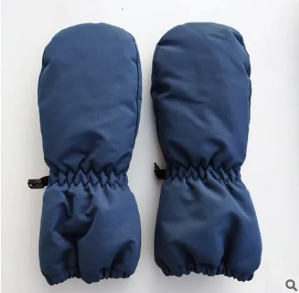 Детская рукавица хорошего качества для детей 1-8 лет, зимние теплые уличные перчатки для мальчиков и девочек, водонепроницаемые и ветрозащитные - Цвет: navy