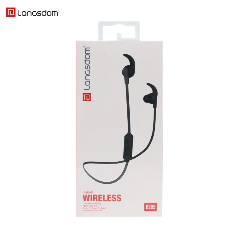 Langsdom BS85 Bluetooth Headset BS85 Running In Ear Bluetooth Headset Dual Ear Wireless earphones