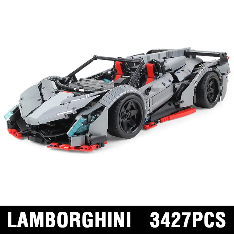 DHL 23006 Tehnic автомобиль игрушки совместимы с MOC-10574 Lamborghinis Veneno родстер модель автомобиля строительный блок ребенок Рождественский подарок - Цвет: No motor