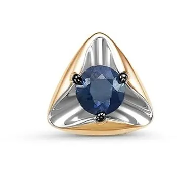 

Imperial pendant with 1 sapphire in red gold