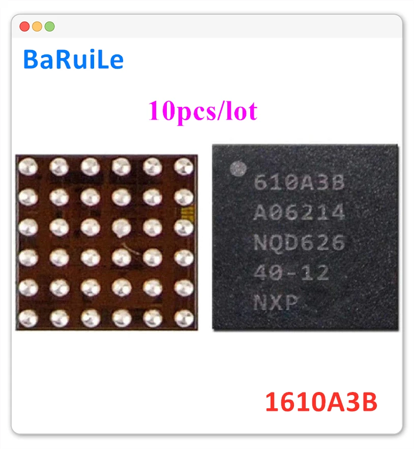 BaRuiLe 10 шт. Зарядка IC U2 610A3B для iphone 7 plus P 7G зарядное устройство 1610A3B чип U4001 36Pin на