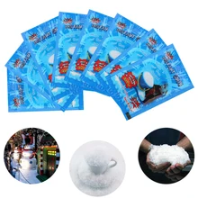 1 Uds nieve artificial instantánea nieve esponjosa polvo copo de nieve súper absorbente frozen fiesta decoración de la boda regalo de Navidad