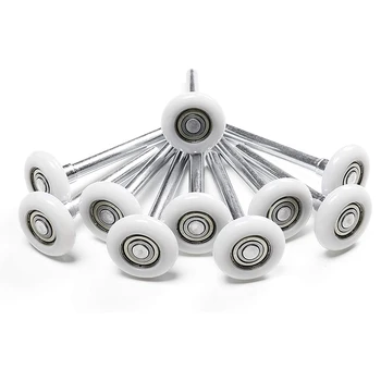 

GTBL 10Pcs 2 inch Garage Door Rolle Nylon Garage Door Wheels for Garage Track Replacement with Sealed 6200Zz Ball Bearing