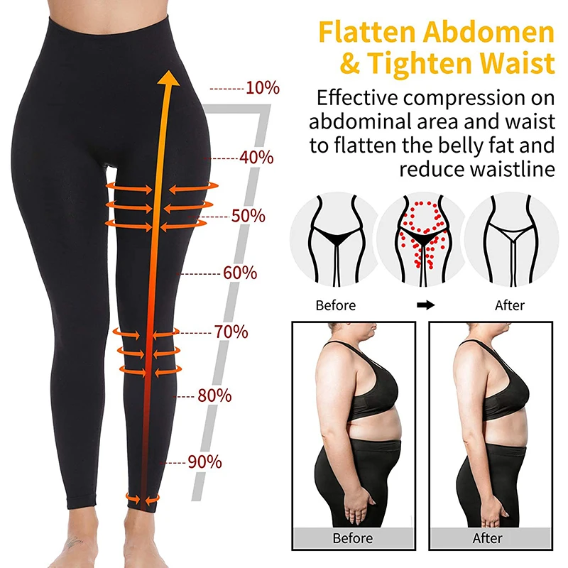 best shapewear Shapewear Anti Cellulite Compression Women Leggings Leg Slimming Body Shaper High Waist Tummy Control Panties Thigh Slimmer shapewear for women