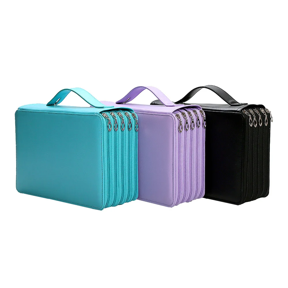120/200/252 Slots Pencil Case School Pencilcase for Girl Stationery Pen Box Large Capacity Office Bag Big Organizer Kit Supplies pencil cases stationery box pen storage bag