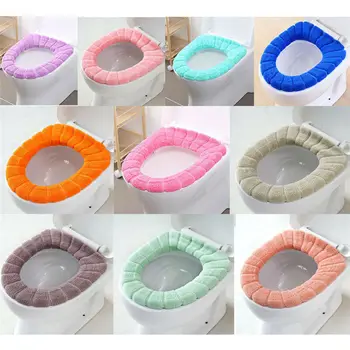 

O-Type Toilet Seat Cover Mat Washable Soft Warmer Lid Cushion Pad Bathroom Toilet Seat Accessories Comfortable-Life