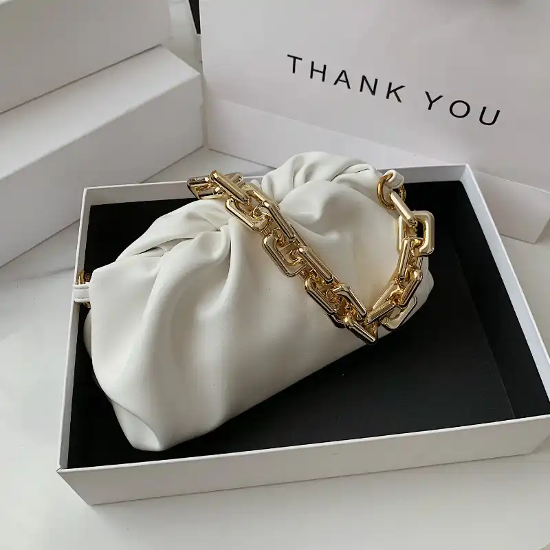 soft gold clutch bag