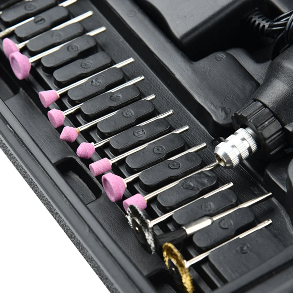60 шт./компл. DC12V электрический шлифовальный мини-станок набор вращающихся инструментов набор резьбы ручка для фрезерования полировки с вилкой США/ЕС шлифовальный инструмент набор