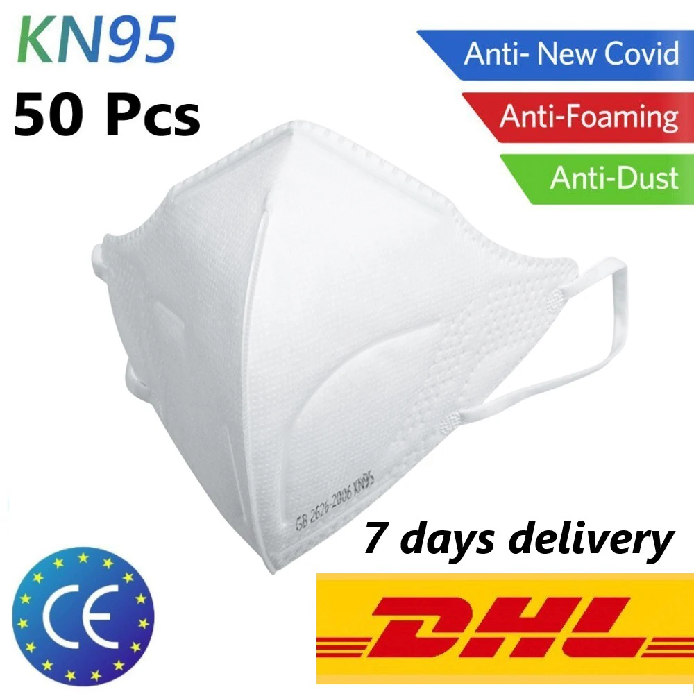 

50Pcs DHL Free Fast Shipping KN95 Mask ANTI VIRUS Masks 4 Filters Half Face Mask N95 Respirator Mask Anti Infection Protective