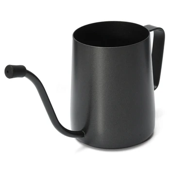 

350ml Stainless Steel Black Gooseneck Narrow Spout Hand Drip Coffee Pot Kettle