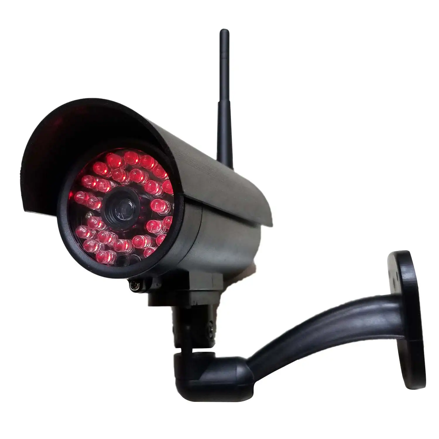 GUUDGO Fake Camera Simulation Indoor/Outdoor Dummy Surveillance video CCTV Security Monitoring with Red LED Lights | Безопасность и