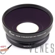 Gift! Professional 72mm 0.45X Thread lens Wide Angle & Macro Conversion Lens For Canon Nikon Sony