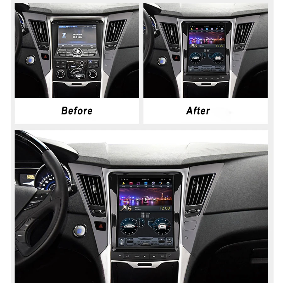 10," экран Tesla навигация для hyundai Sonata 2011 Android 8,1 автомобильный Радио gps bluetooth мультимедийный плеер 2012 2013 головное устройство