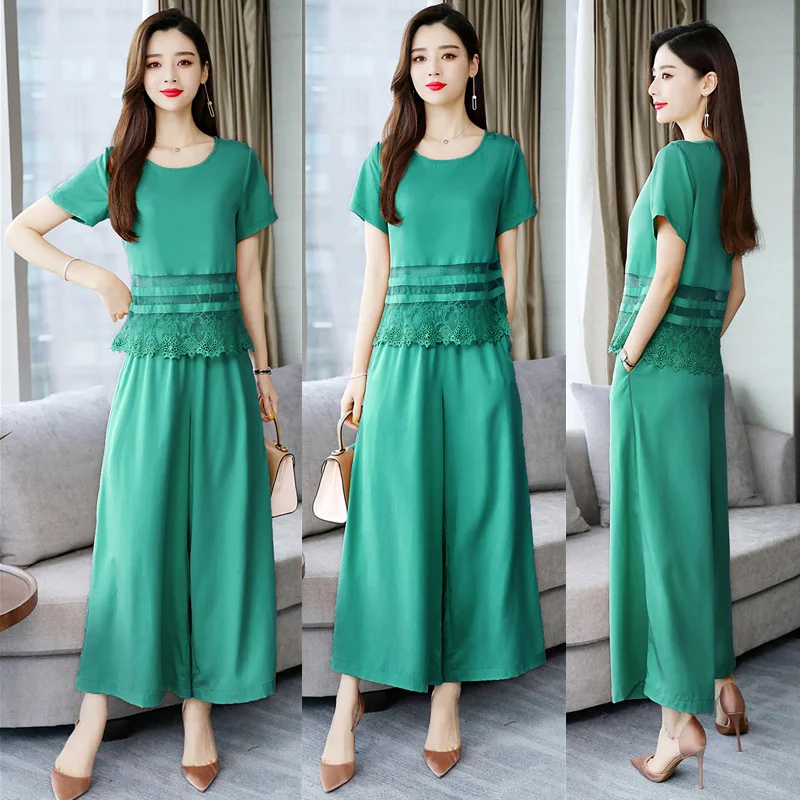 

Set/Suit Skirt Fashion Comfortable 2019 Summer Short-sleeved Cool Elegant Elegant