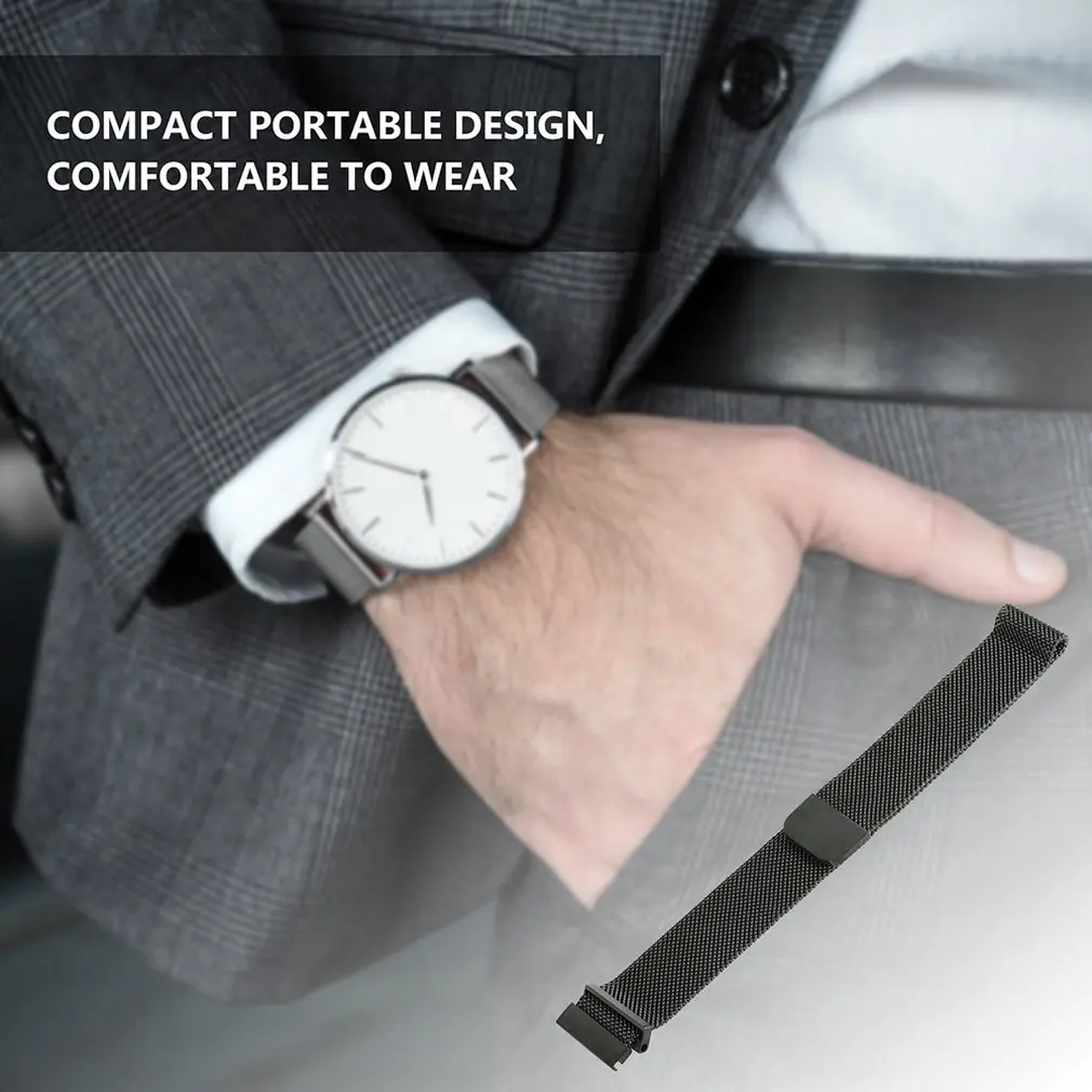 Milanese Stainless Steel Mesh Bracelet Loop Watch Band Magnetic Watch Strap Watch Replacement For Xiaomi Amazfit Bip Youth Watch