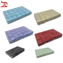 Горячая распродажа 24 шт. цветной бумажный чехол для украшений, Свадебный органайзер для сережек, вечерние ленты, Подарочная коробка, коробка для хранения колец