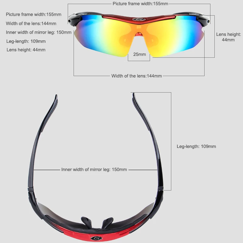 Поляризованные велосипедные очки с 5 линзами, прозрачные велосипедные очки, очки с защитой от ультрафиолета, спортивные солнцезащитные очки для мужчин и женщин, велосипедные очки для рыбалки