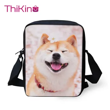 

Thikin Shiba Inu Smile Puppy Shoulder Messenger Bag Crossbody Phone Bag for Boys Phone Bag Shopping Bags Mochila Infantil