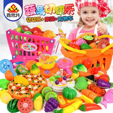 

Fruit Cut Set Children Play House Educational Toy GIRL'S Kitchen Model Kitchenware Stall Hot Selling Toy