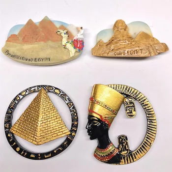 

Egyptian Pyramid Sphinx Sign 3D Fridge Magnets Egypt Tourism Souvenirs Refrigerator Magnetic Stickers Home Decortion Gift Ideas