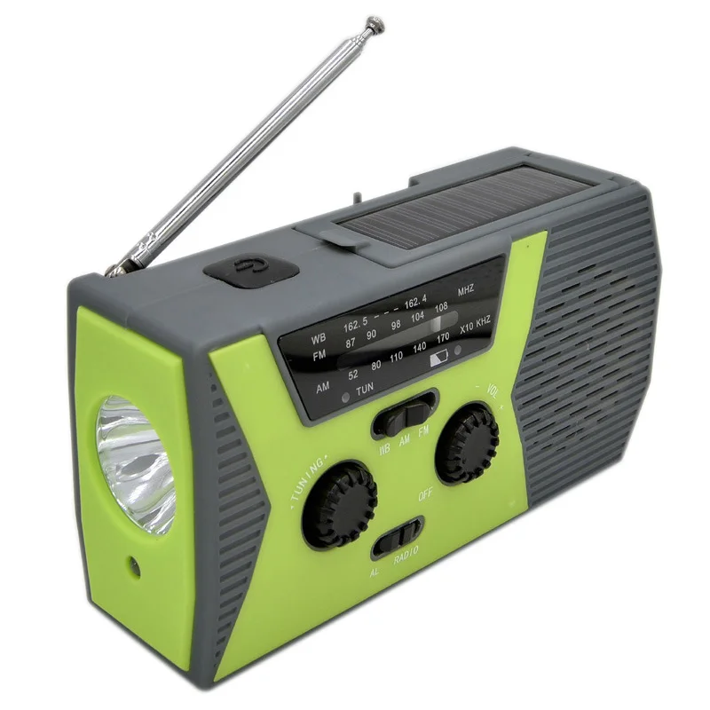 Запасной Солнечный Ручной радио рычаг с AM/FM светодиодный светильник для чтения SOS Alarm H-best