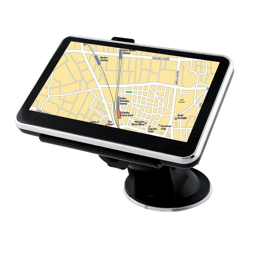 

5 Inch 8GB 128MB Satellite Post Code Portable GPS Navigation Touch Screen Car System Truck Multi Language Lorry FM Maps Search