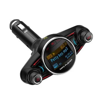 

BT08 Universal Car Kit Handsfree FM Transmitter Wireless A2DP AUX Audio Car MP3 Player 1.3 Inch LED Screen USB Car Charger