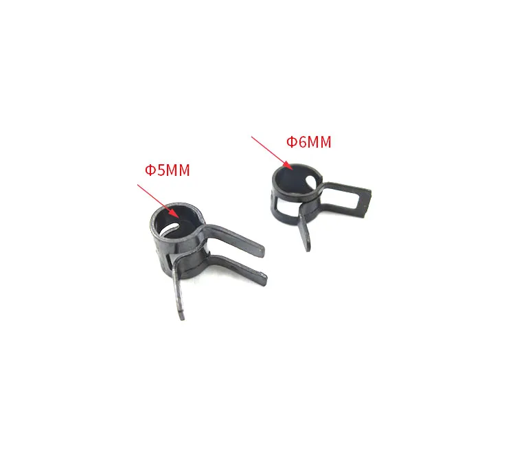 10 Pz Morsetto Tubo Olio 5Mm / 6Mm Clip Di Fissaggio Della