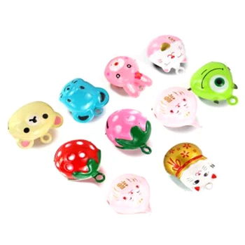 

10PCS Cartoon Pet Bell Cat Bell Collar Ornaments Giveaway Pet Pendant