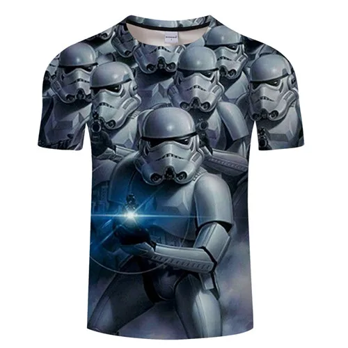 Футболка nuevas camisetas premium para hombre Star Wars trajes de dibujos animados camisetas de Pelicula, harajuku adulto Дротика - Цвет: Золотой