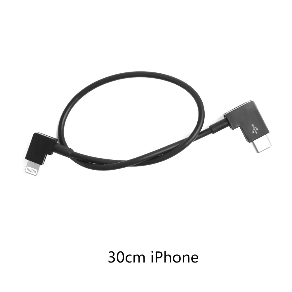 30cm iPhone 100 см Удлинительный кабель для DJI OSMO карманная ручная Карданная камера тип-c до тип-c/Android/для iPhone кабельная линия для Osmo Карманная - Цвет: 30cm iPhone