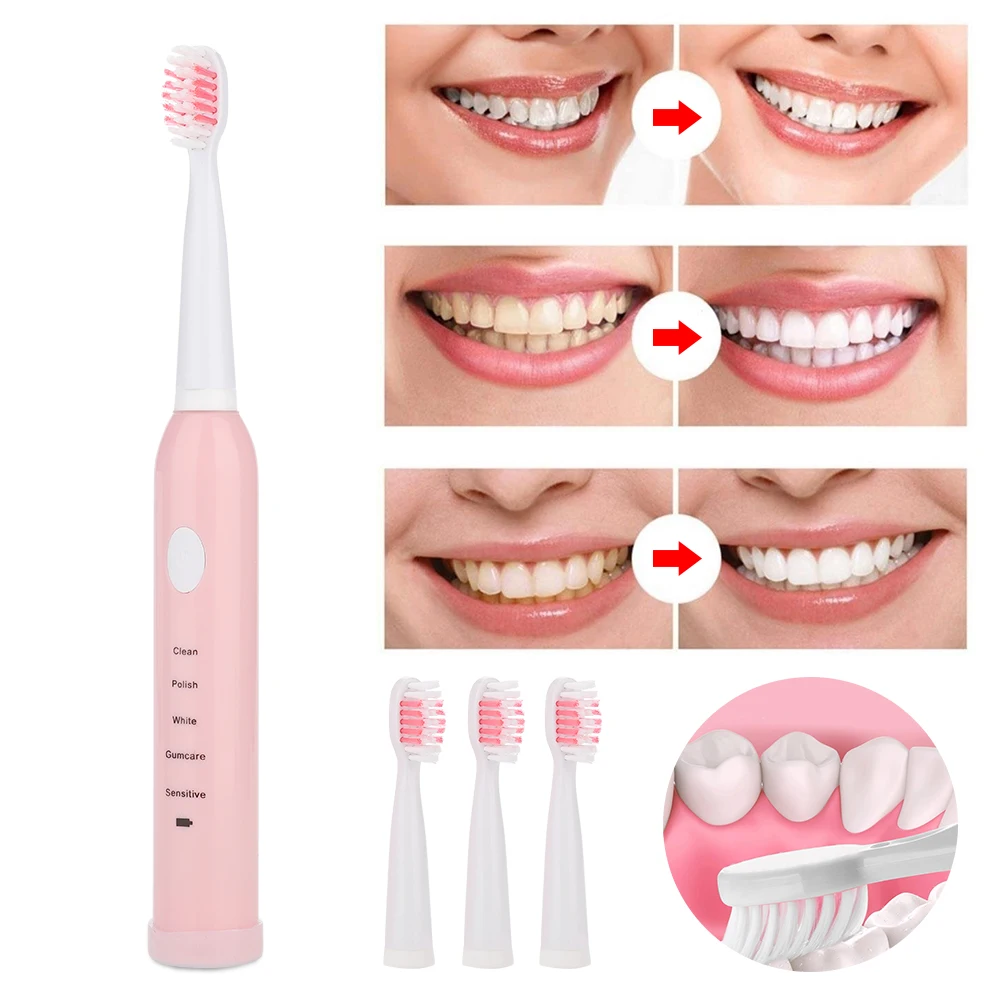 Comfortable Electric Toothbrush Waterproof Whitening Teeth Dental Care Plastic 3 Colors Intelligent Oral Cleaner Beauty Health Comfortable Electric Toothbrush Waterproof Whitening Teeth Dental Care Plastic 3 Colors Intelligent Oral Cleaner Beauty Health
