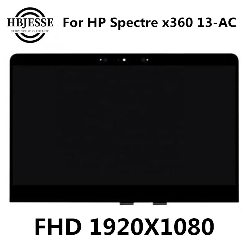 

ЖК-дисплей для HP Spectre x360 13-AC052NA 13-AC011NF 13-AC003NA 13-AC001TU 13-AC011TU, дигитайзер в сборе FHD 1920*1080, оригинал