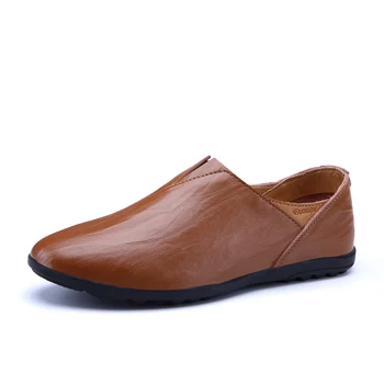 

Casual Shoes Men Loafer Split Leather Original Design Leather Casual Shoes Men's Leisure Loafers Wear-resistant Loafers Male