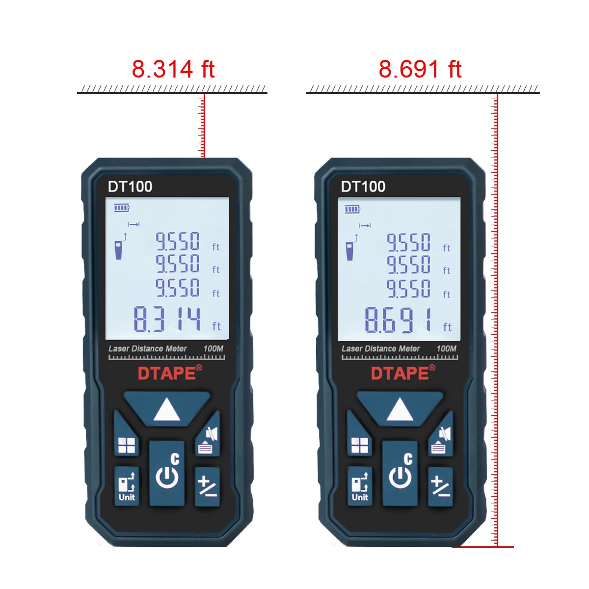 2.0 inch large screen laser rangefinder 50M 80M 100M 120M super powderful laser level measurement test tool 2.0 inch large screen laser rangefinder 50M 80M 100M 120M super powderful laser level measurement test tool