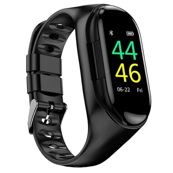 

NEW 2-in-i Earbuds Smart Watch Bluetooth Sports Bracelet Blood Pressure Heart Rate Wristband