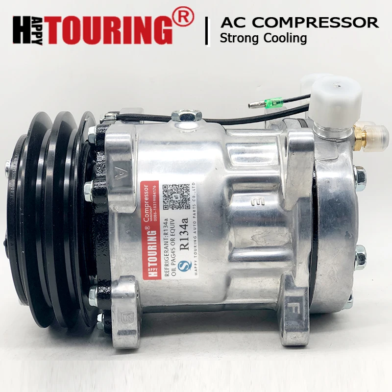 Новинка для Санден SD7H15 7863 7867 8024 8031 8062 12V компрессор для автомобильного кондиционера, работающий от SD7H15 4663 4779 6036 8104 8258 132 мм AA PV2 12V