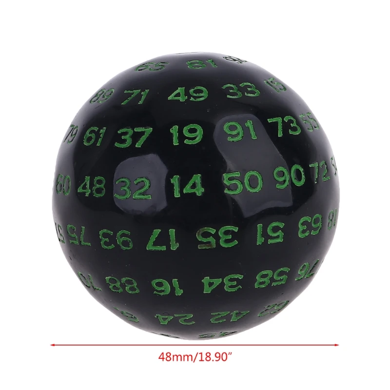 100 Sides Polyhedral Dice D100 Multi Sided Acrylic Dices for Table Board Role Playing Game Bar Pub Club Party game dice dice set acrylic dice
