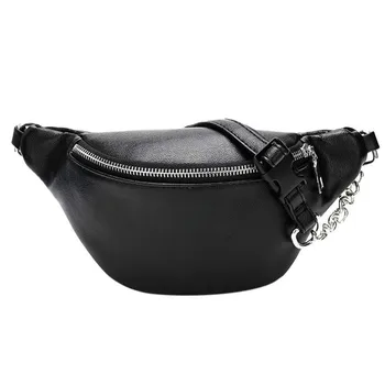 

New Women Waist Bag Fashion Leather Travel Waist Fanny Pack Bum Bag For Lady Money Belt Wallet Key Card Pouch