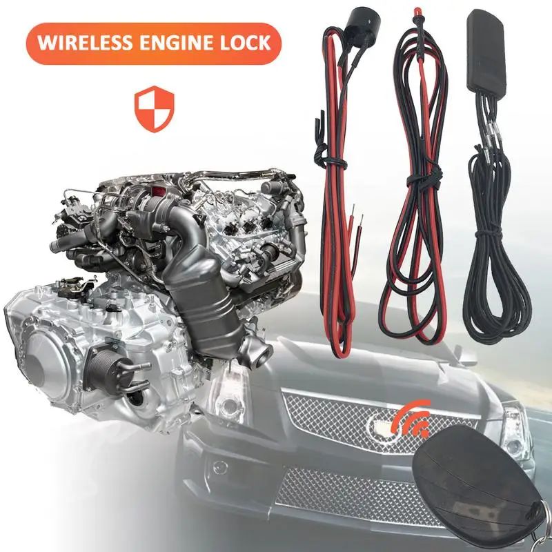 CARCHET 2.4G Engine Hidden Lock Oil Cut And Power Off With Displacement Anti-theft System For Car Vehicle