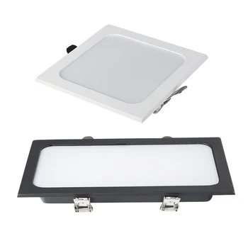 1 패널 임베디드 LED 통 12W 18W 24w 사각 LED 스포트라이트 LED 천장 조명 AC185V 220V
