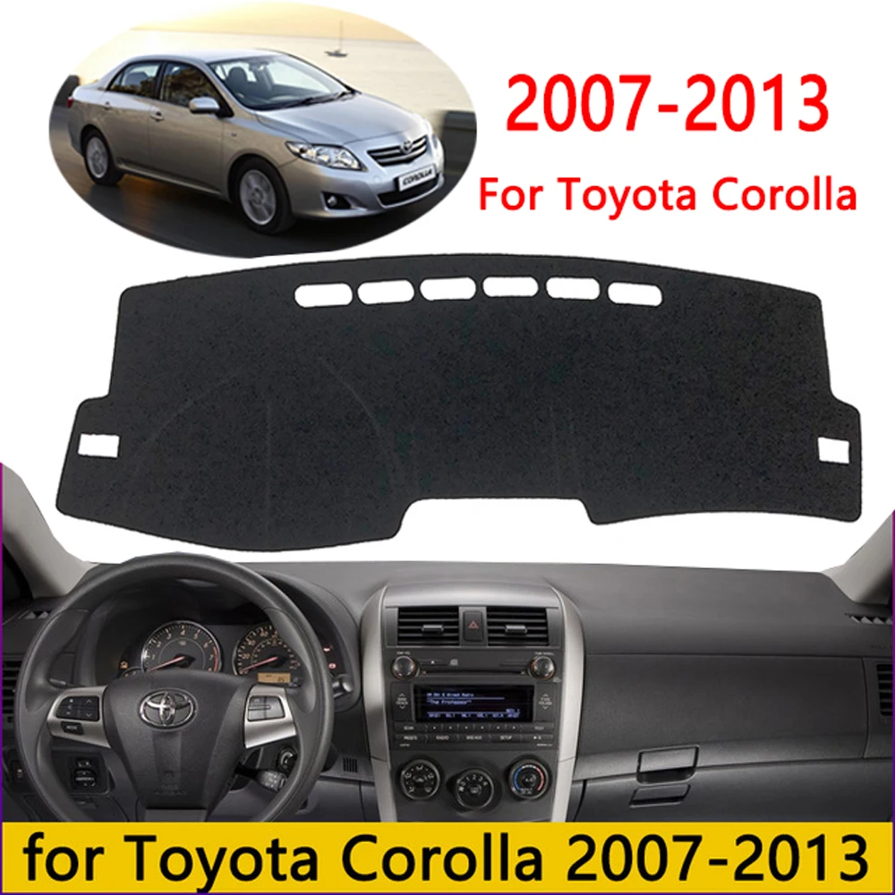 Для Toyota Corolla 2007 ~ 2013 2014 2018 коврик для автомобильного стайлинга приборной панели
