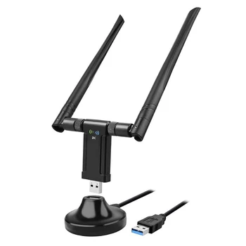 

Free Driver Desktop Gigabit Stable Dual Band Practical AC1200Mbps 2.4G/5.8G Laptop USB3.0 Black Signal Receiver Wireless Adapter