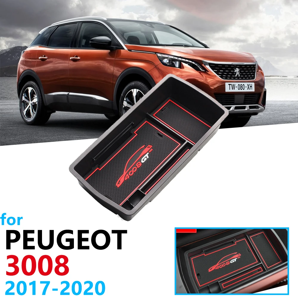 Автомобильный Органайзер аксессуары для peugeot 3008 2017 2018 2019 2020 MK2 3008GT GT подлокотник