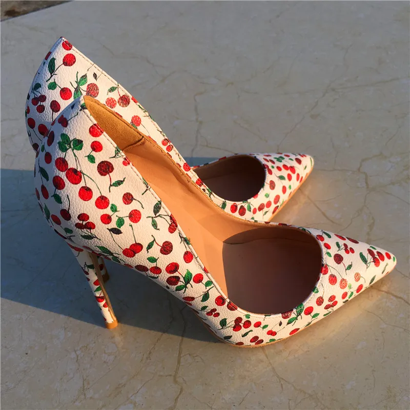 flower print high heels