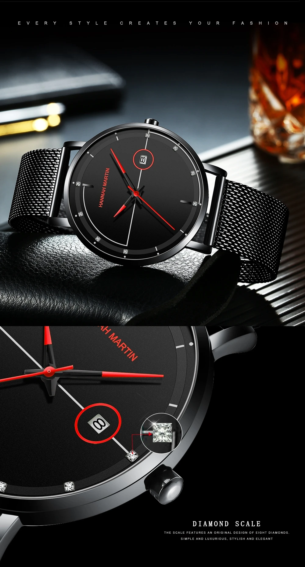 Японский Move для мужчин t стиль Модные мужские s часы лучший бренд класса люкс кварцевые часы для мужчин сетка сталь водонепроницаемый ультра-тонкий наручные часы