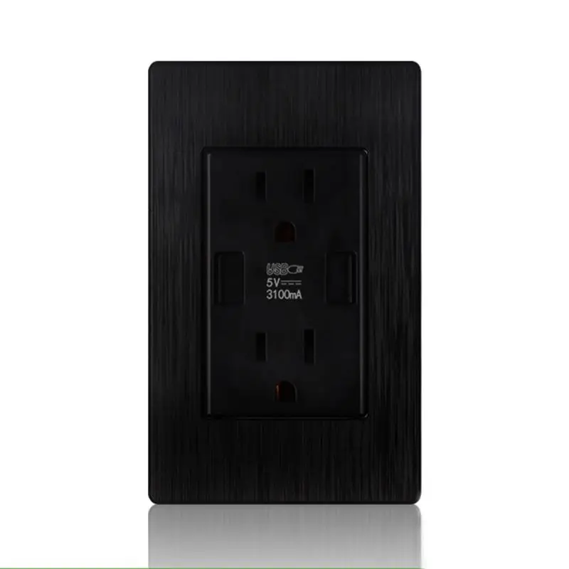 Штепсельная розетка стандарта США 2,1/3.1A двойной usb-порт для зарядки адаптер питания